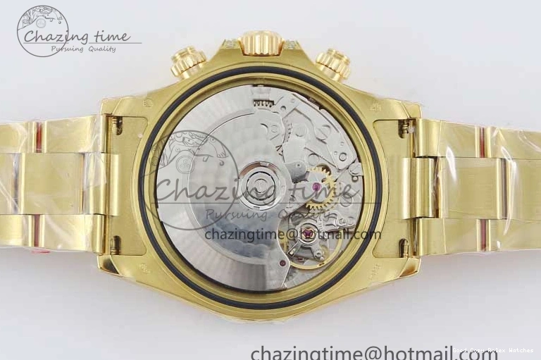 AAA Replica Watches 116595RBOW Black on A Diamonds 2406 Best YG 904L YG Dial Edition Bracelet Effortless TWF 1:1 Steel Daytona YG 0109